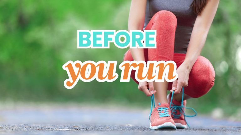 woman tying running shoe laces